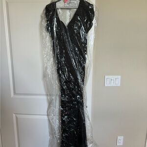 Hebeos Black Formal Dress Floor Length